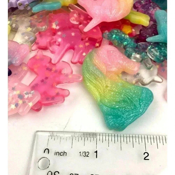 115 Pc Seahorse Unicorn Craft Mixed Lot Resin Flatbacks Wholesale Kawaii USJ21 - Picture 6 of 8